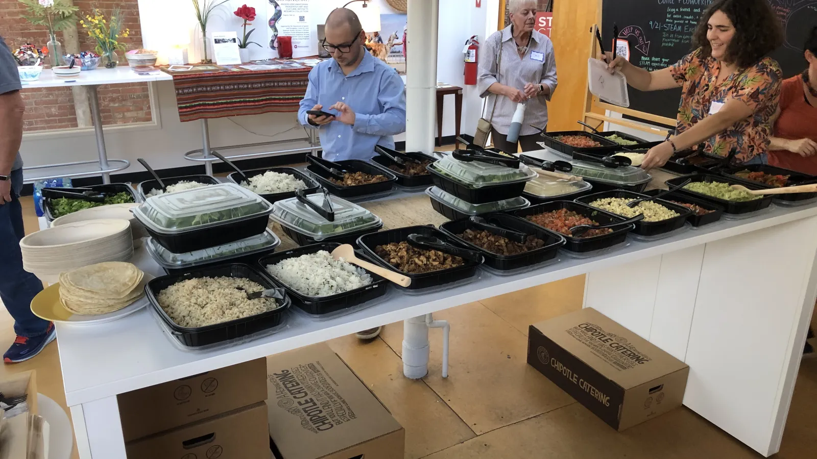 Food catered at STEAM Factory Exchange