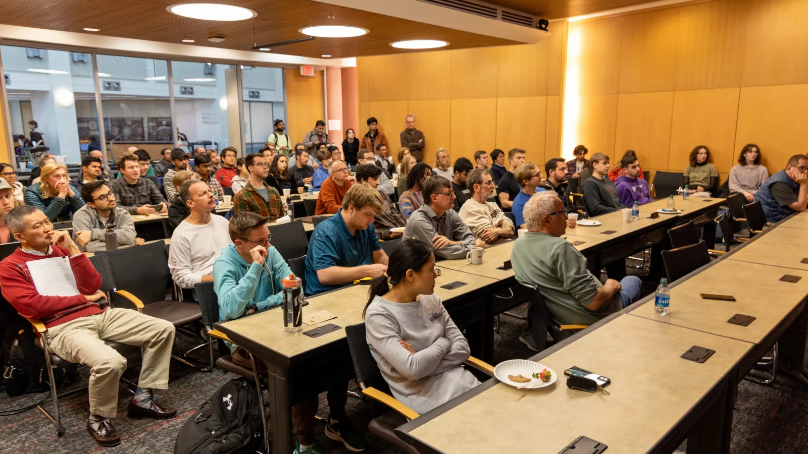 Ohio State faculty and students attending Kim Budil's talk
